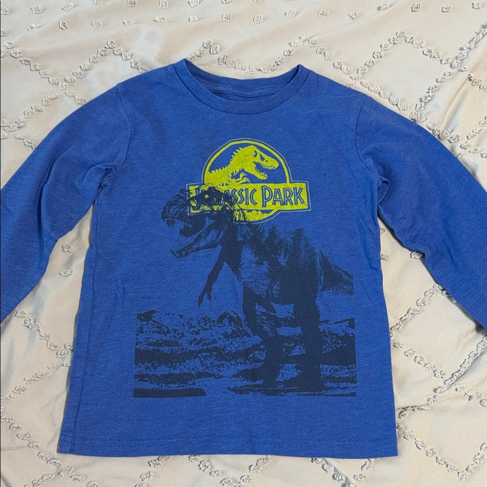 Jumping Beans Blue Jurassic Park Long Sleeve Tee